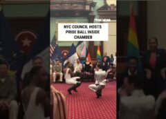 NYC council hosts pride ball INSIDE CHAMBER #foxnews #news #us #fox