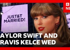 Taylor Swift and Travis Kelce get married in New York City | BBC News